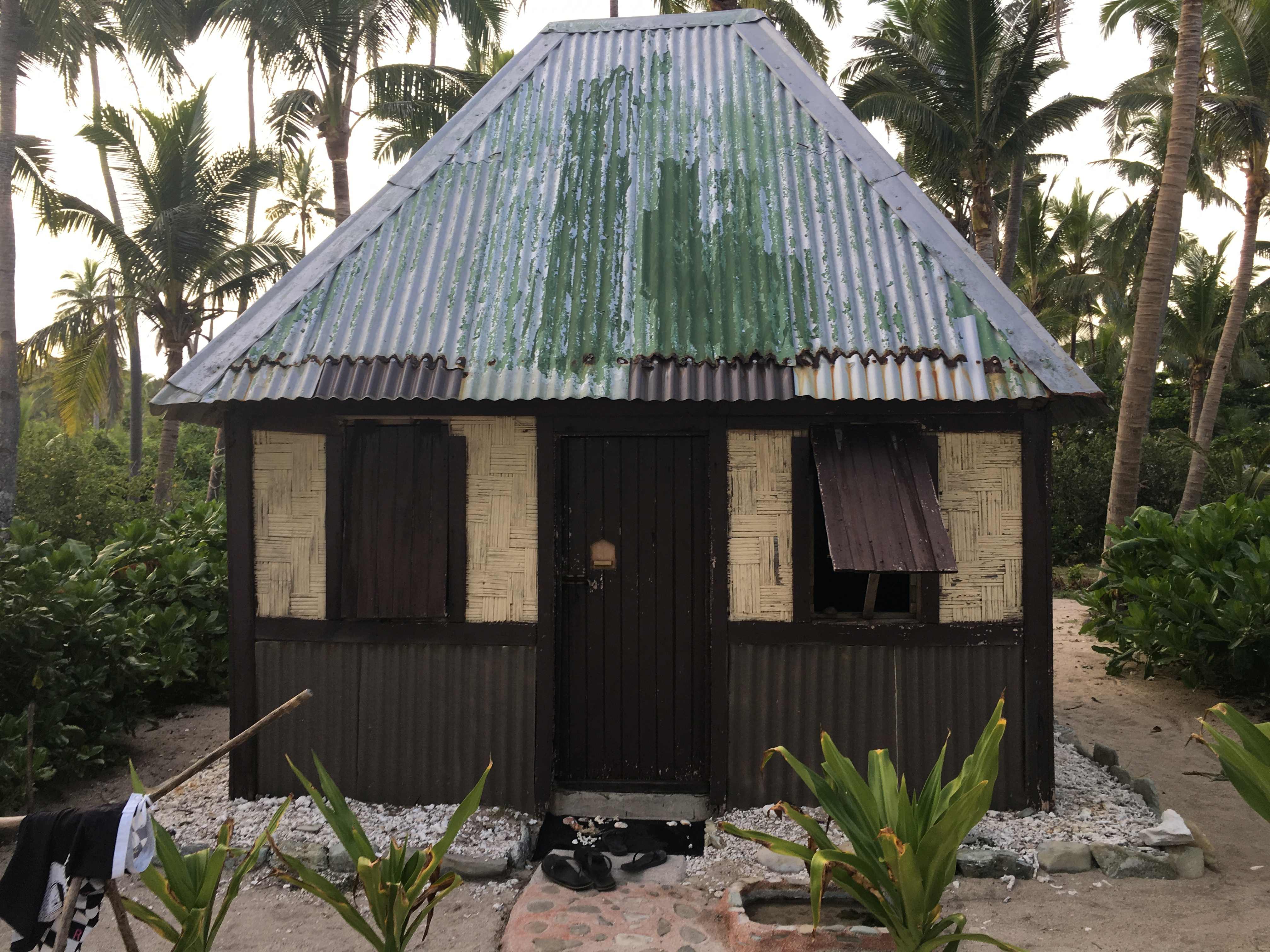 A view of the my accommodation/bungalow at Barefoot Manta on Drawaqa Island.